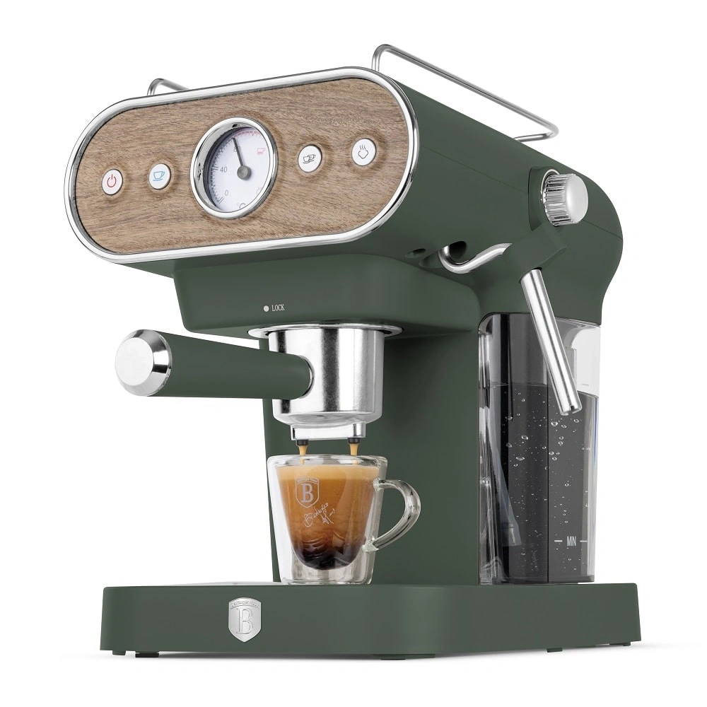 Berlinger Haus BH/9857 3in1 matt zöld espresso kávéfőző
