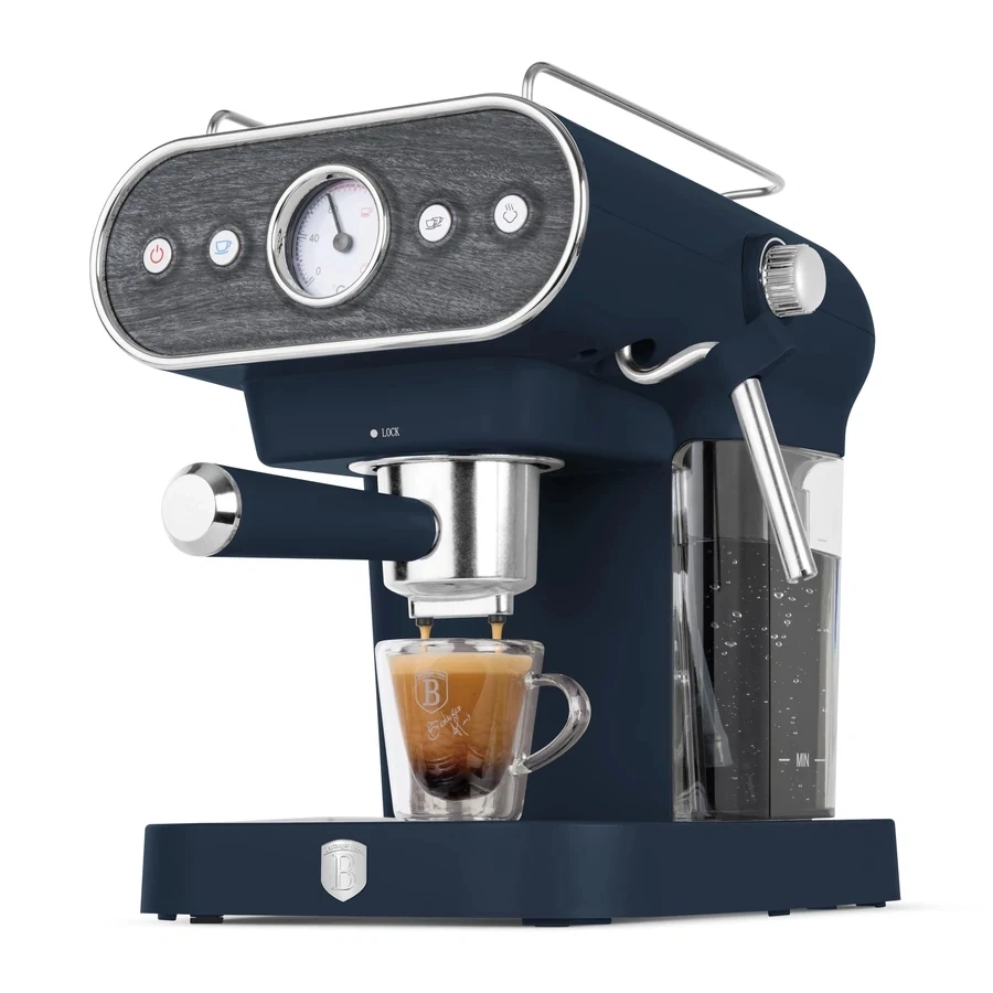 Berlinger Haus BH/9858 3in1 matt kék espresso kávéfőző