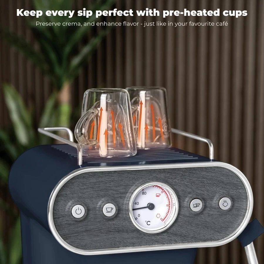 Berlinger Haus BH/9858 3in1 matt kék espresso kávéfőző
