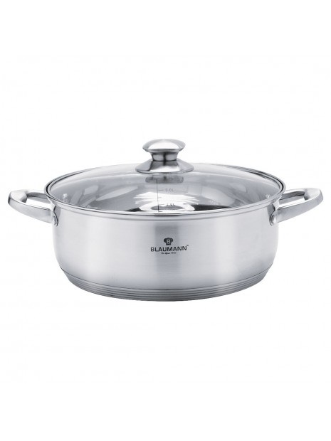 Blaumann BL-3308A 2L Satin Gourmet Line 20 cm fedővel, alacsony lábas