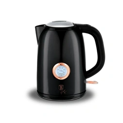 Berlinger Haus LP-BH-043L  Black Rose Collection 1,7L-es rose gold-fekete vízforraló hőfok kijelzővel