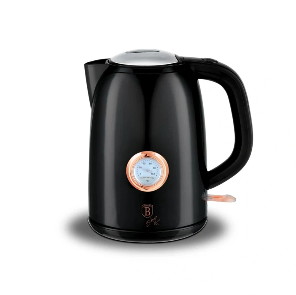 Berlinger Haus LP-BH-043L  Black Rose Collection 1,7L-es rose gold-fekete vízforraló hőfok kijelzővel