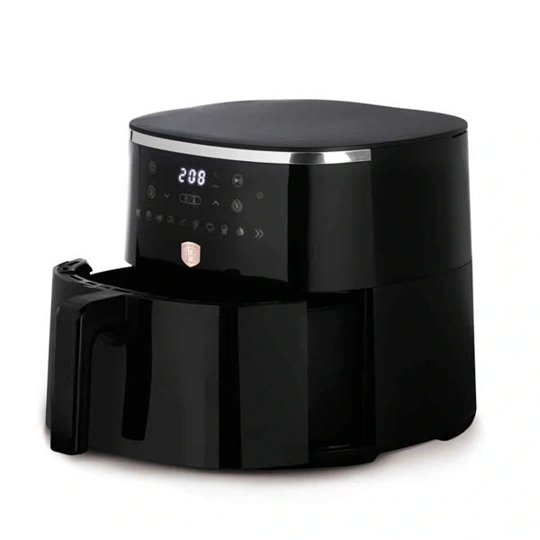 Berlinger Haus LP-BH-237 Black Rose Collection fekete 6,15 L, átlátszó ablakkal, forrólevegős sütő