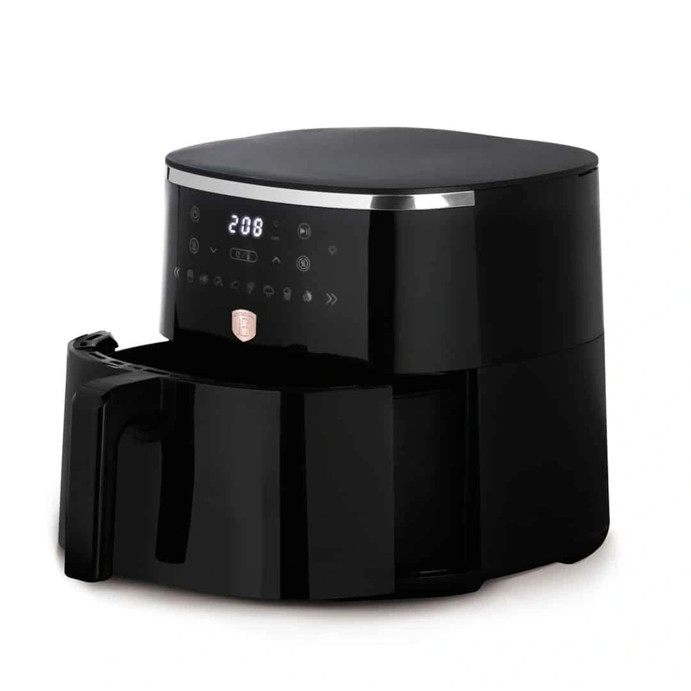 Berlinger Haus LP-BH-237 Black Rose Collection fekete 6,15 L, átlátszó ablakkal, forrólevegős sütő