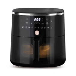 Berlinger Haus LP-BH-237 Black Rose Collection fekete 6,15 L, átlátszó ablakkal, forrólevegős sütő
