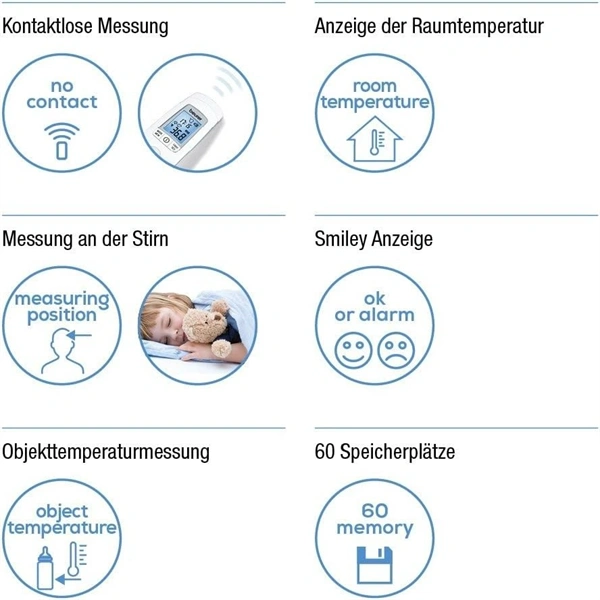 Beurer FT90 érintés nélküli lázmérő