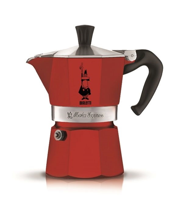Bialetti 4942 Moka Express piros 3 személyes kotyogós kávéfőző