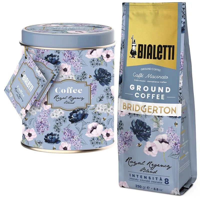 Bialetti Bridgerton fémdobozban 250g őrölt kávé