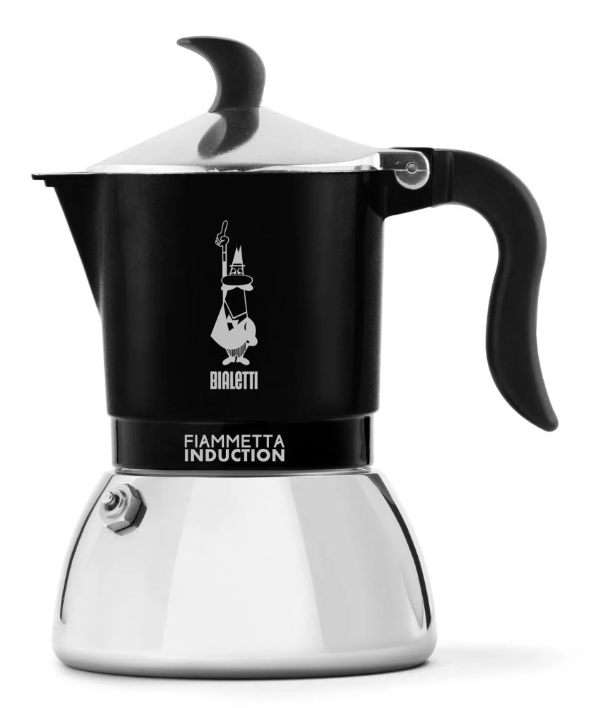 Bialetti Fiammetta fekete 2 személyes indukciós kotyogós kávéfőző
