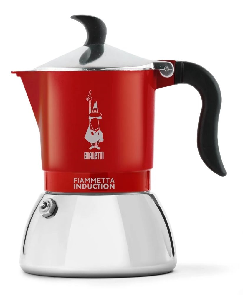 Bialetti Fiammetta piros 2 személyes indukciós kotyogós kávéfőző