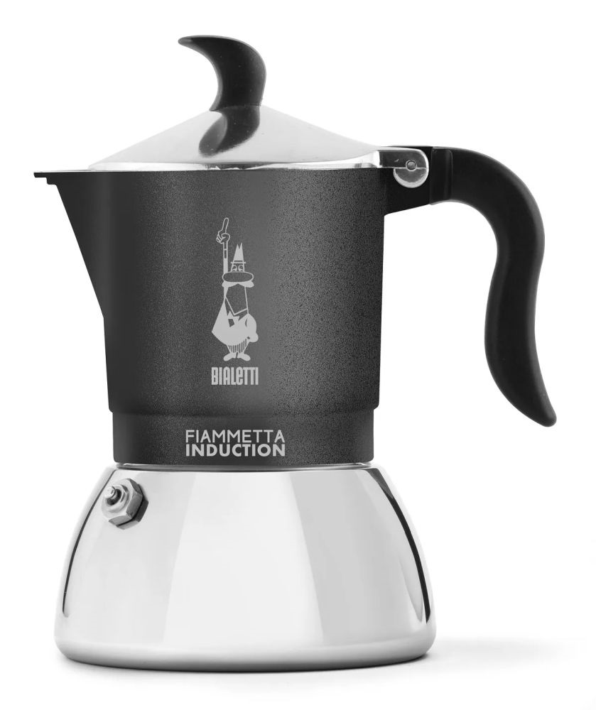 Bialetti Fiammetta szürke 2 személyes indukciós kotyogós kávéfőző