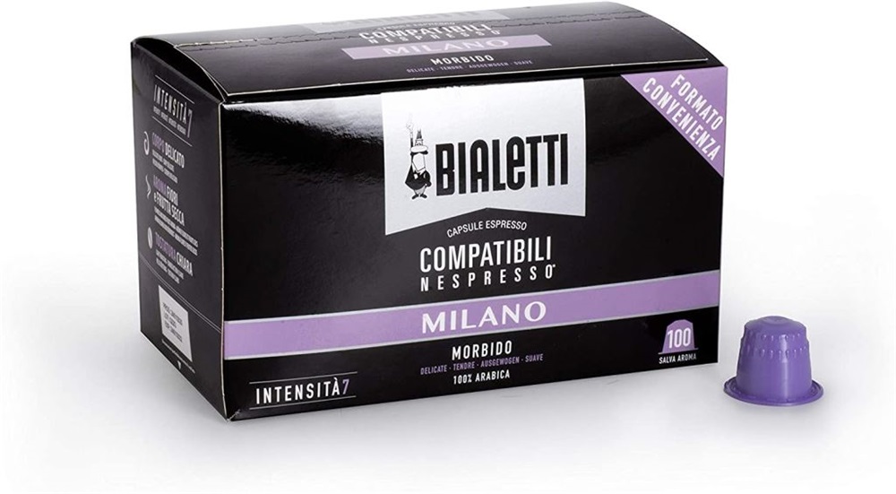 Bialetti Milano Nespresso kompatibilis 100 db kávékapszula