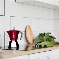 Bialetti Moka 6946 Induction piros 6 személyes indukciós kotyogós kávéfőző