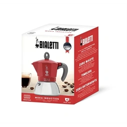 Bialetti Moka 6946 Induction piros 6 személyes indukciós kotyogós kávéfőző