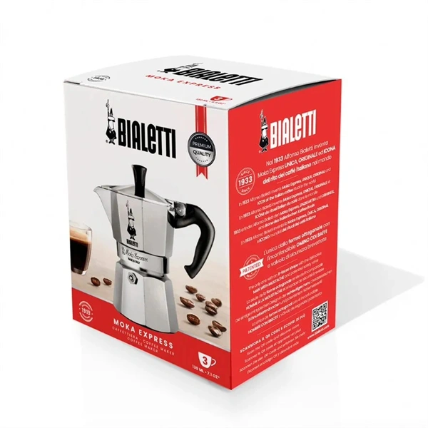 Bialetti Moka Express inox 6 személyes kotyogós kávéfőző