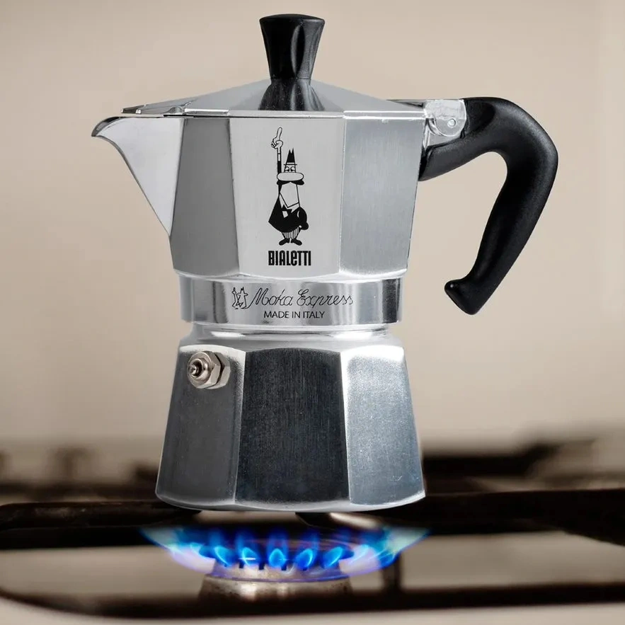 Bialetti Moka Express inox 6 személyes kotyogós kávéfőző