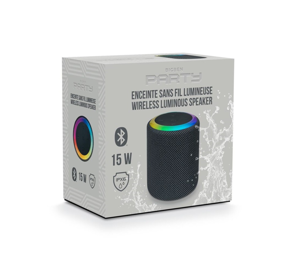 BigBen 2809242 Party 15W vezeték nélküli világító Bluetooth hangszóró