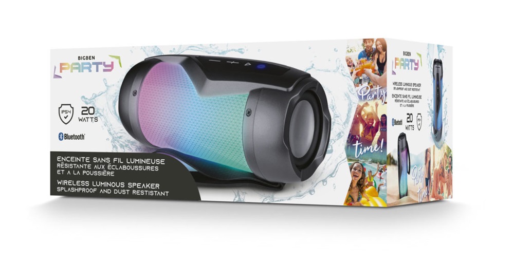 BigBen 2809245 Party 20W vezeték nélküli világító Bluetooth hangszóró