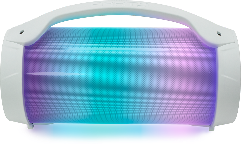 BigBen 2809250 Party Lite vezeték nélküli világító fehér Bluetooth hangszóró mikrofonnal