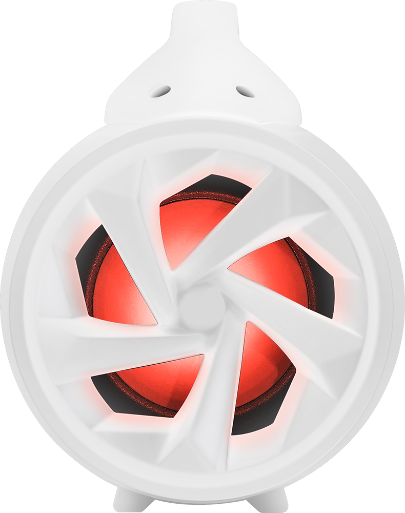 BigBen 2809250 Party Lite vezeték nélküli világító fehér Bluetooth hangszóró mikrofonnal