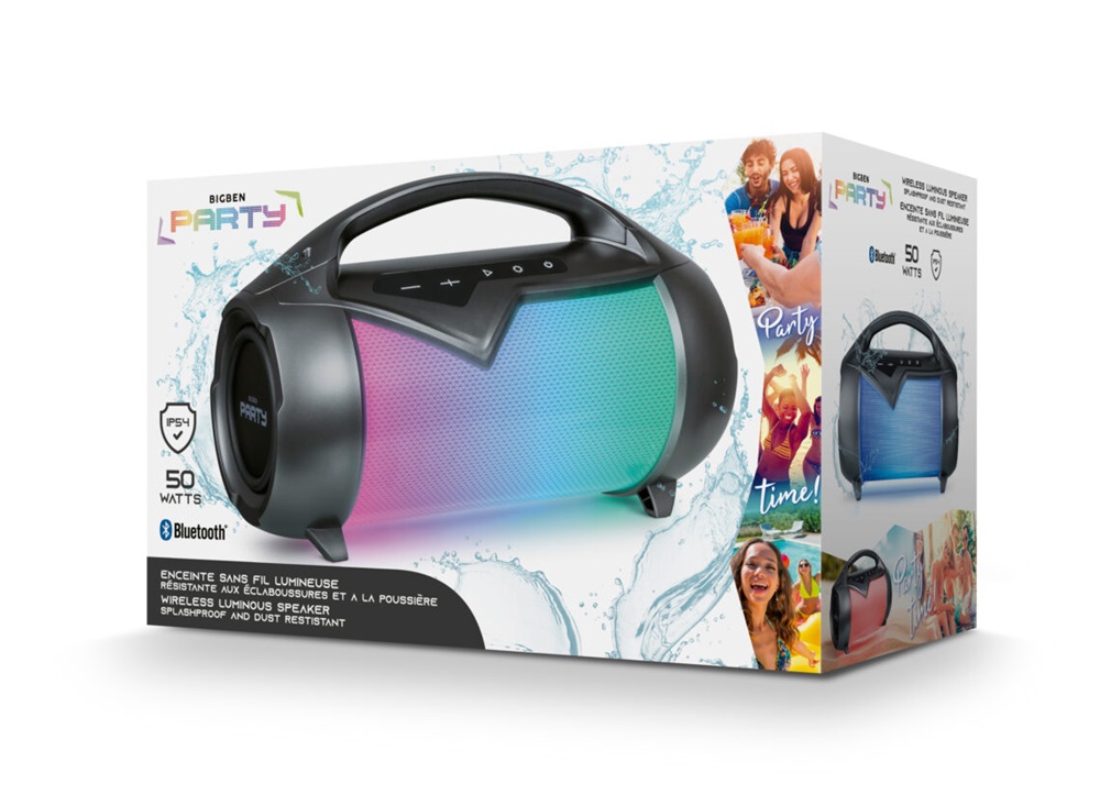 BigBen 2809251 Party 50W vezeték nélküli világító Bluetooth hangszóró