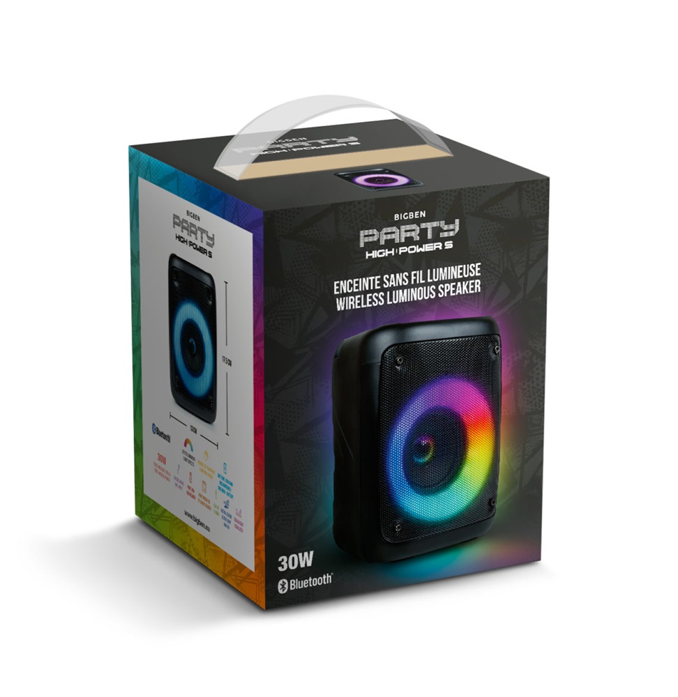 BigBen 2809252 Party High Power S 30W vezeték nélküli világító Bluetooth hangszóró