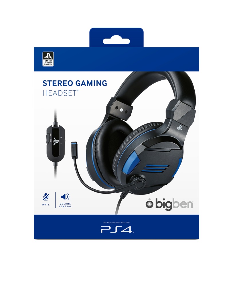 Nacon 2805748 V3 PS4/PC sztereo fekete gamer headset