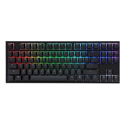 Billentyűzet Ducky ONE 2 RGB TKL MX Speed Silver RGB LED Magyar Fekete