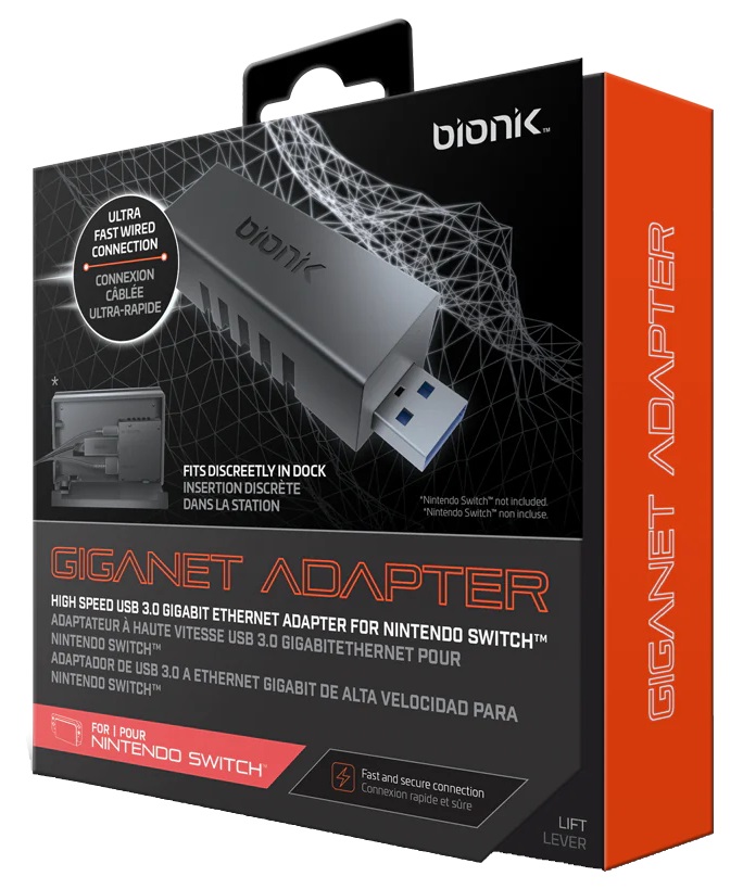 Bionik BNK-9018 Nintendo Switch USB 3.0 Gigagnet adapter