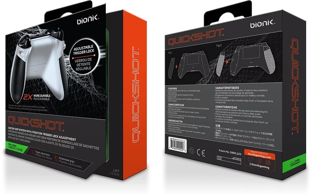 Bionik BNK-9022 Quickshot Pro Xbox One fehér-szürke kontroller ravasz kiegészítőcsomag
