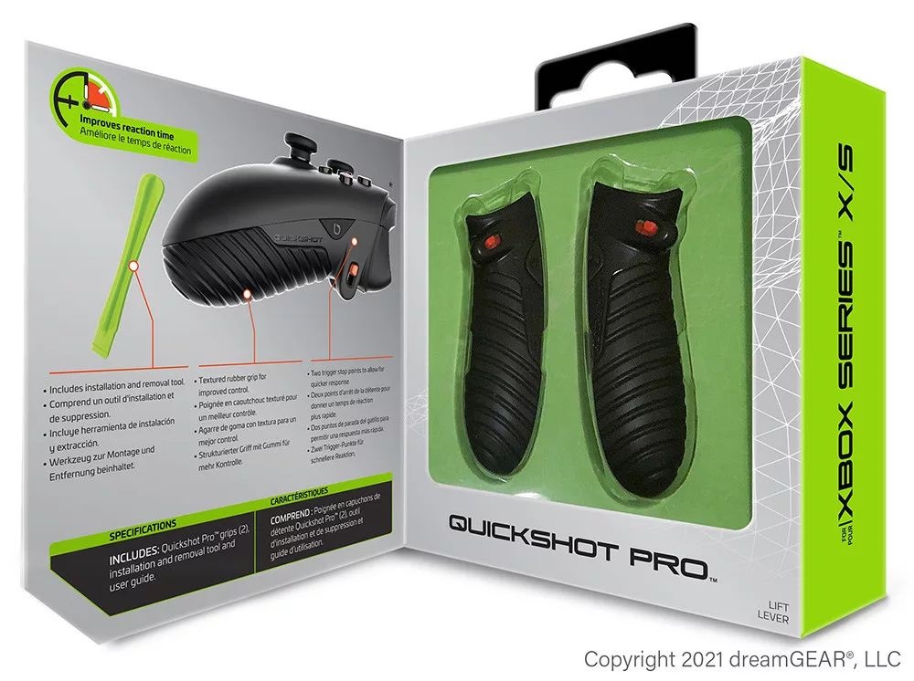 Bionik BNK-9073 Quickshot Pro Xbox Series fekete kontroller ravasz kiegészítőcsomag
