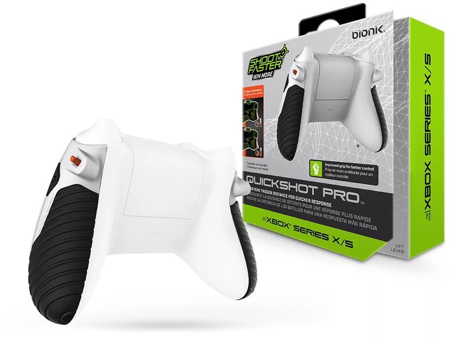 Bionik BNK-9074 Quickshot Pro Xbox Series fekete-fehér kontroller ravasz kiegészítőcsomag