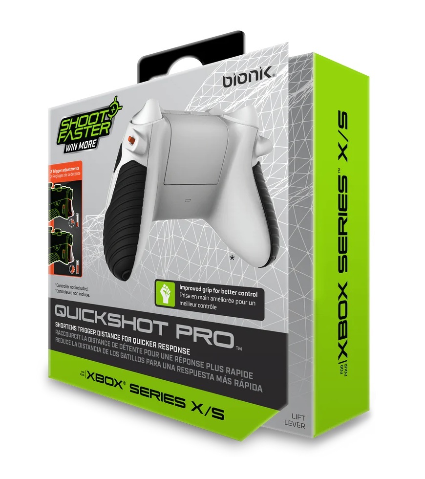 Bionik BNK-9074 Quickshot Pro Xbox Series fekete-fehér kontroller ravasz kiegészítőcsomag
