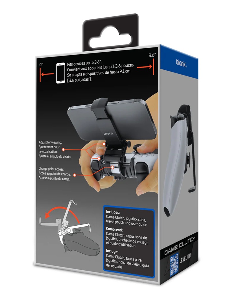 Bionik BNK-9095 Playstation 5 Game Clutch fekete kontroller kiegészítő