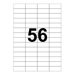 Bl 52,5x21,2mm 5600 db-os univerzális fehér etikett címke