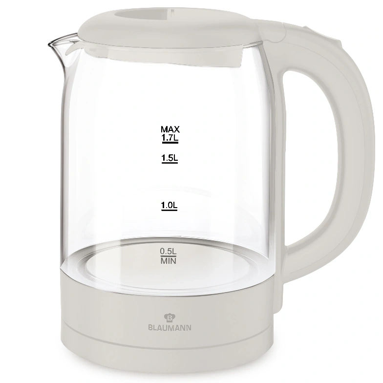 Blaumann BL-9007 1,7L-es krém üveg vízforraló