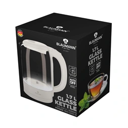 Blaumann BL-9007 1,7L-es krém üveg vízforraló