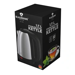 Blaumann BL-9011 1,7L-es fekete-ezüst vízforraló