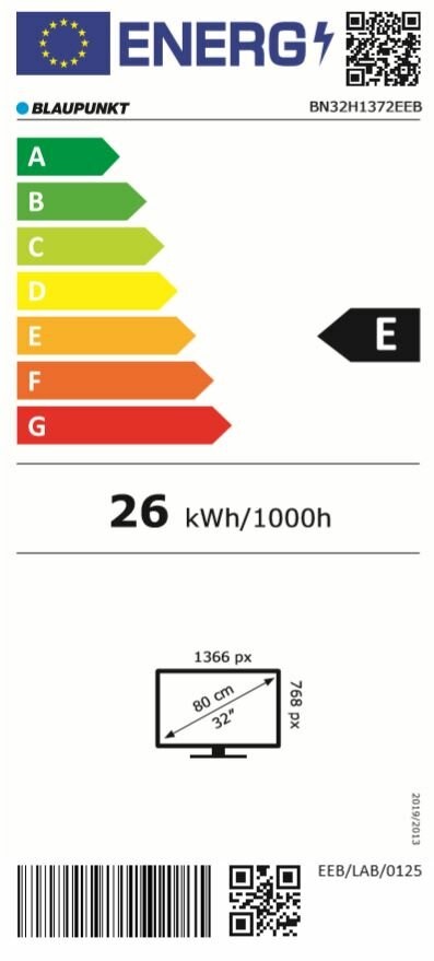 Blaupunkt 32" BN32H1372EEB HD Ready LED TV