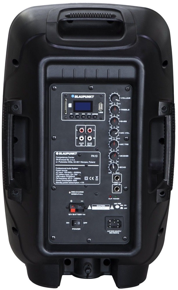 Blaupunkt PA10 Bluetooth party hangszóró 600W