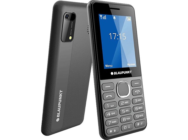 Blaupunkt V24 2,4" ezüst mobiltelefon + Yettel Express hangjegy extra feltöltőkártya