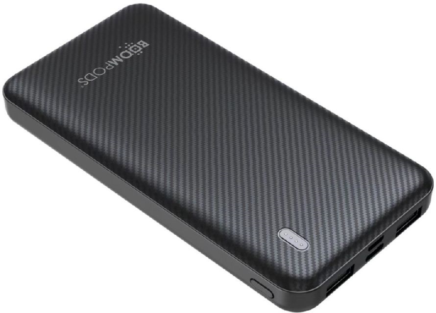 Boompods Obi fekete 10 000 mAh powerbank
