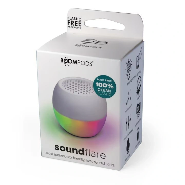 Boompods Soundflare Ocean fehér bluetooth hangszóró