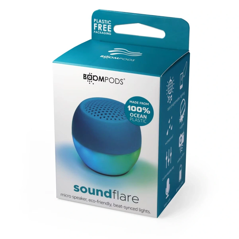 Boompods Soundflare Ocean kék bluetooth hangszóró