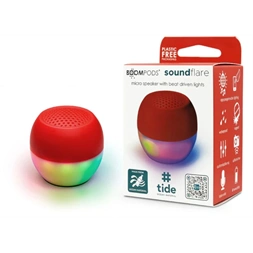 Boompods Soundflare Ocean piros bluetooth hangszóró