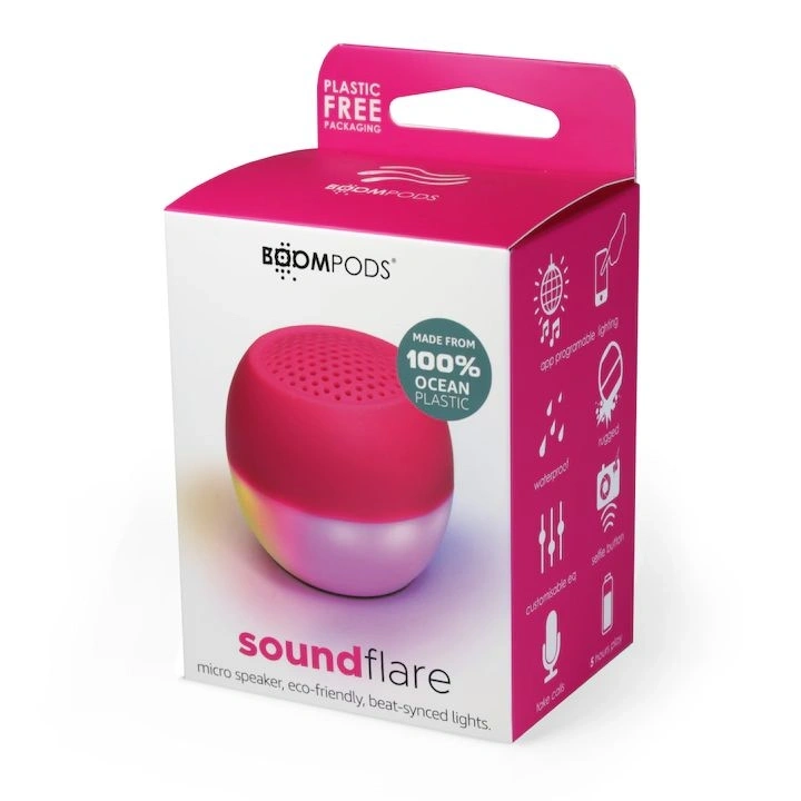 Boompods Soundflare Ocean rózsaszín bluetooth hangszóró