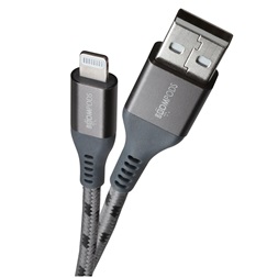 Boompods Tide grafitszürke USB A / Lightning kábel