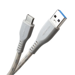 Boompods Tide titánium szürke USB A / Type-C kábel