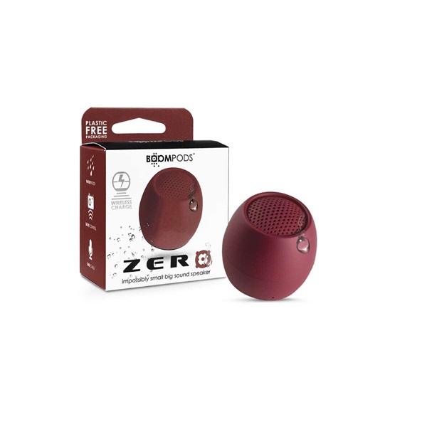 Boompods Zero Speaker bordó bluetooth hangszóró