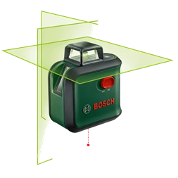 Bosch 0603663B07 AdvancedLevel 360 keresztvonalas zöld szintezőlézer + TT 150 álllvány